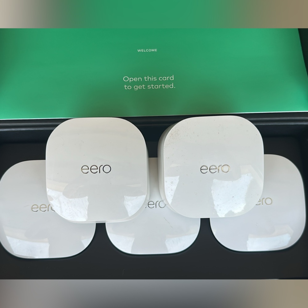 Eero White Wi-Fi Router Set of 5